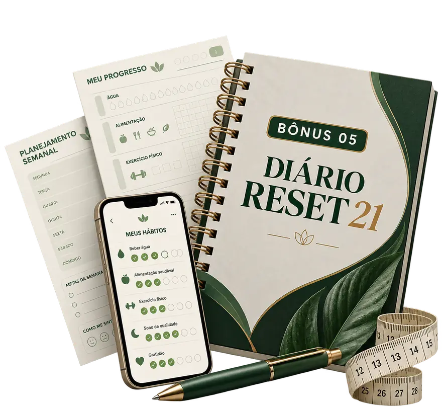 Mockup do Diário Reset 21